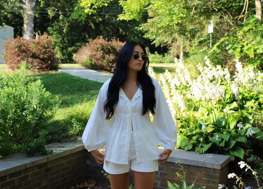 White Breezy Shorts