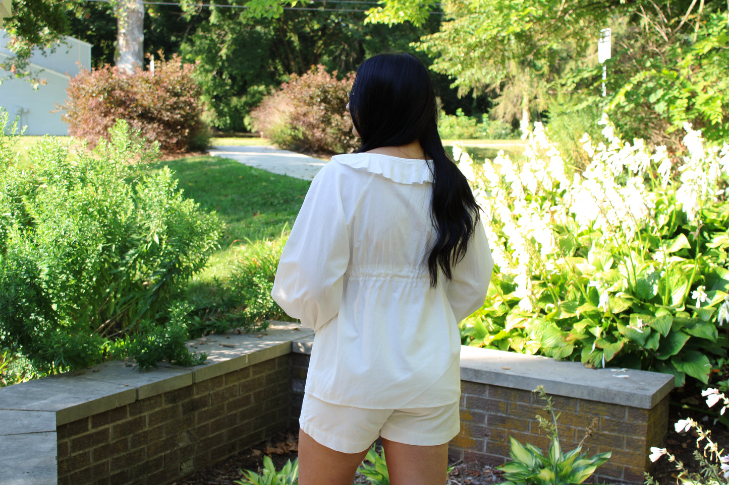 White Breezy Shorts